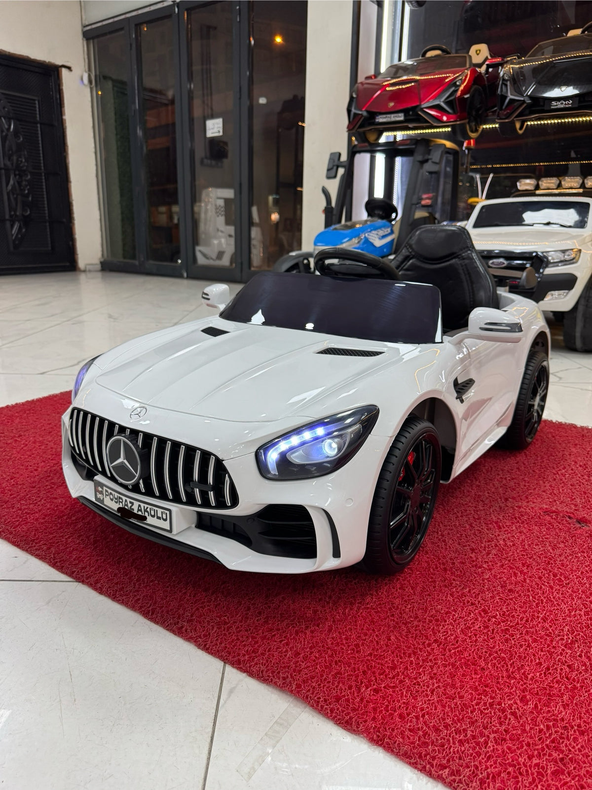 Mercedes gtr 12V akülü araba 0-6 yaş