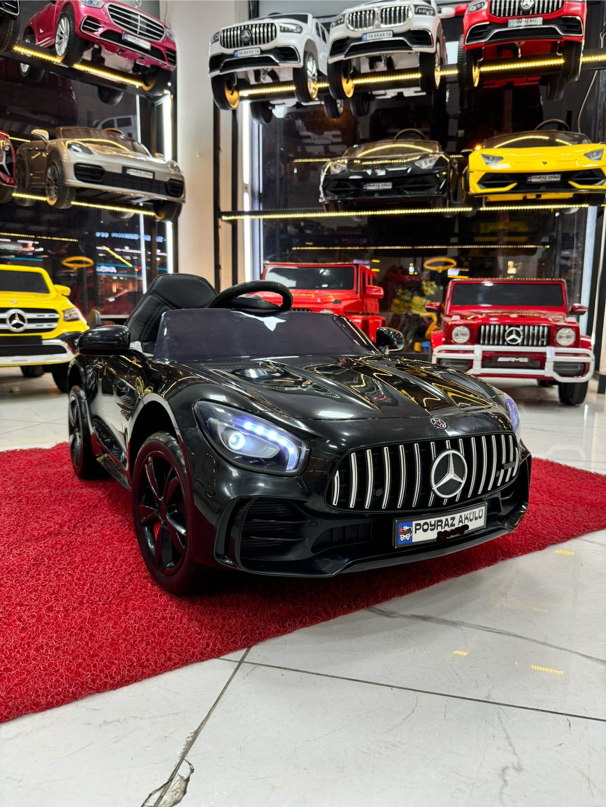 Mercedes gtr 12V akülü araba 0-6 yaş