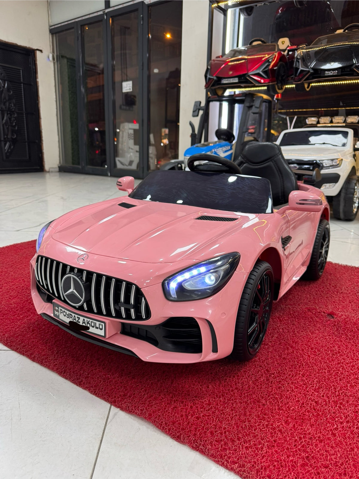 Mercedes gtr 12V akülü araba 0-6 yaş